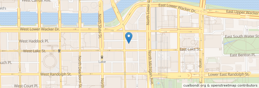 Mapa de ubicacion de Commons Club en アメリカ合衆国, イリノイ州, シカゴ.