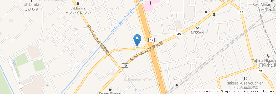 Mapa de ubicacion de ニューのぶ en 日本, 埼玉県, さいたま市, 桜区.