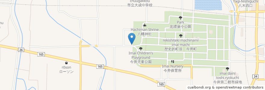 Mapa de ubicacion de ルニオン en ژاپن, 奈良県, 橿原市.
