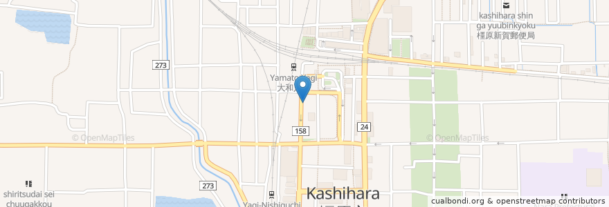 Mapa de ubicacion de 浜焼太郎 大和八木店 en ژاپن, 奈良県, 橿原市.