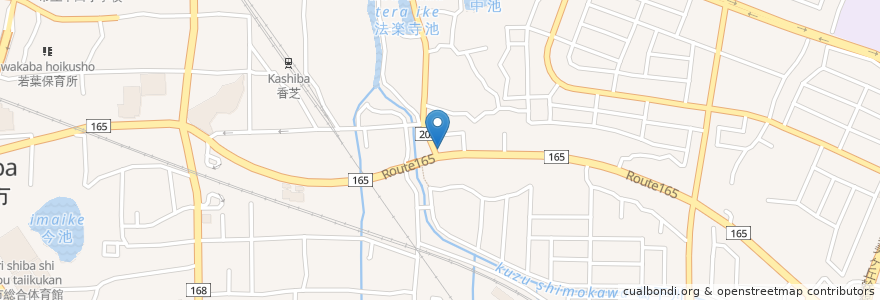 Mapa de ubicacion de ポップイン en Japão, 奈良県, 香芝市.