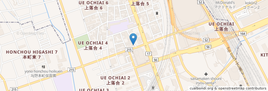 Mapa de ubicacion de GALA BAR MIZUNO en Jepun, 埼玉県, さいたま市, 中央区, 大宮区.