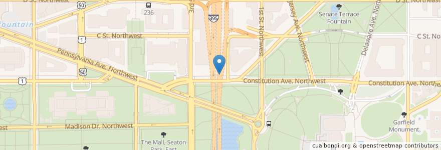 Mapa de ubicacion de Capital Bikeshare en Estados Unidos Da América, Washington, D.C., Washington.