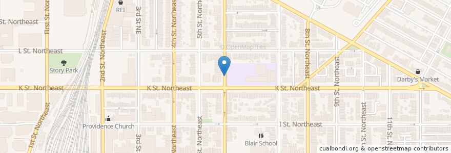 Mapa de ubicacion de 6th and K St NE en Amerika Syarikat, Washington, D.C., Washington.