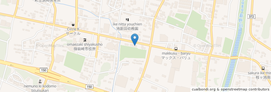 Mapa de ubicacion de ツーフィンガー en Japan, 静岡県, 御前崎市.