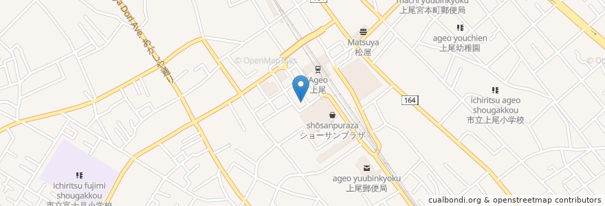 Mapa de ubicacion de 鳥貴族 en Япония, Сайтама, 上尾市.