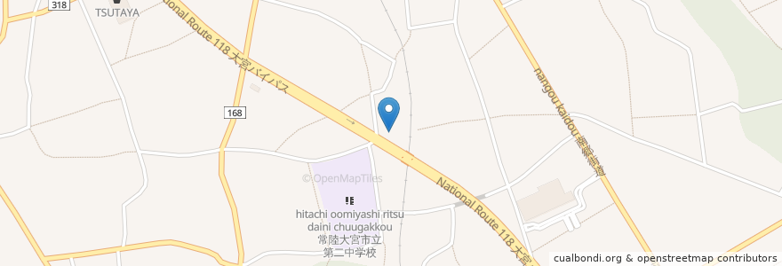 Mapa de ubicacion de ばんどう太郎 en 日本, 茨城県, 常陸大宮市.