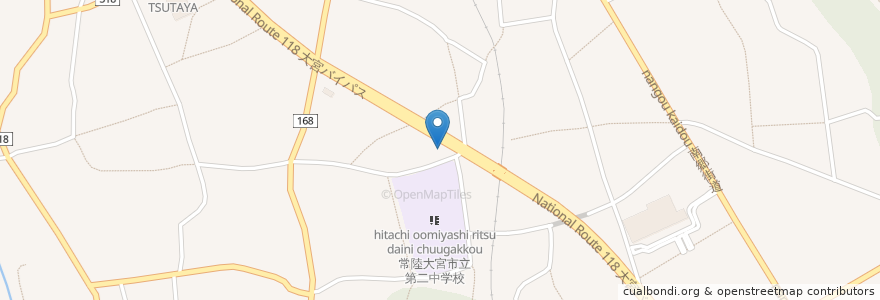 Mapa de ubicacion de 台湾料理 四季紅 en Japonya, 茨城県, 常陸大宮市.