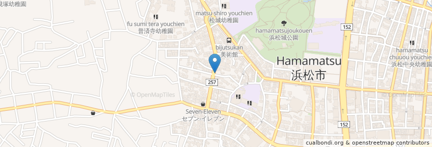 Mapa de ubicacion de 三井のリパーク浜松高町 en Japan, 静岡県, 浜松市, 中区.