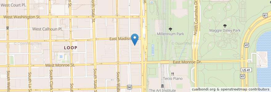 Mapa de ubicacion de Game Room en Estados Unidos Da América, Illinois, Chicago.
