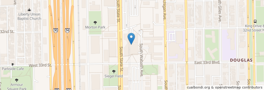 Mapa de ubicacion de Global Grounds Cafe en Amerika Syarikat, Illinois, Chicago.