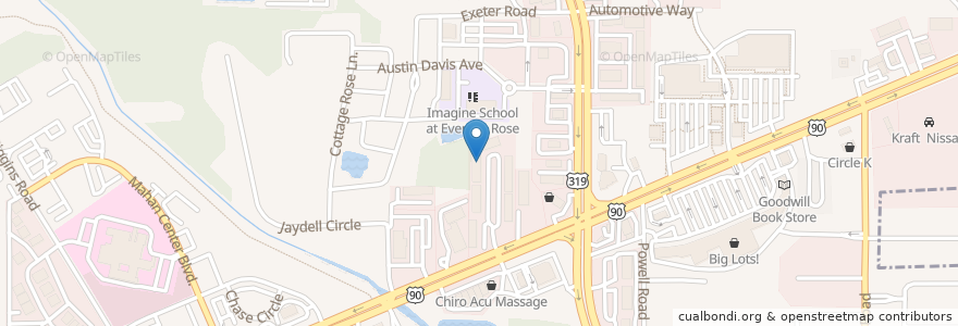 Mapa de ubicacion de Tallahassee Neurology Associates en Verenigde Staten, Florida, Leon County, Tallahassee.