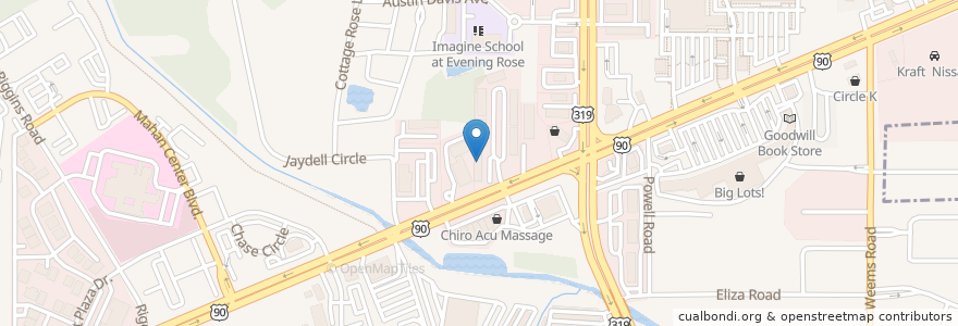 Mapa de ubicacion de Tallahassee Memorial Center for Pain Management en 미국, 플로리다주, Leon County, 탤러해시.