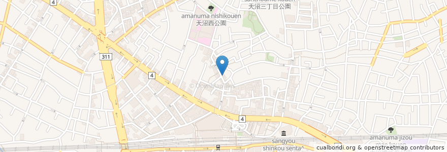 Mapa de ubicacion de やしろ食堂 en Japonya, 東京都, 杉並区.