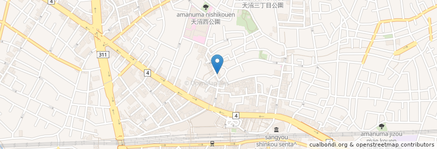 Mapa de ubicacion de 長寿庵 en ژاپن, 東京都, 杉並区.