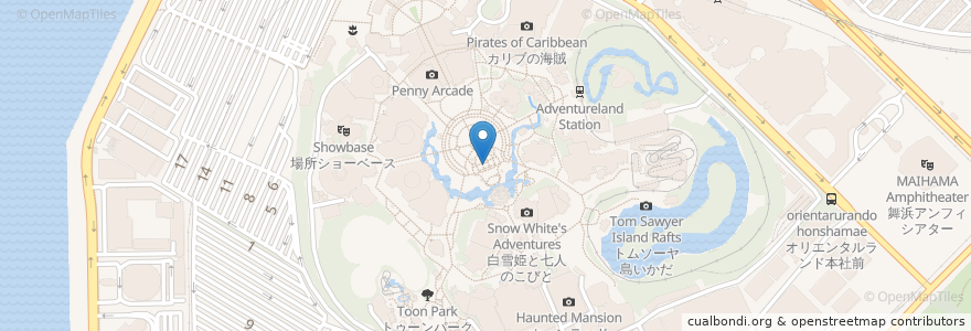 Mapa de ubicacion de キャッスルフォアコート en Japão, 千葉県, 浦安市.