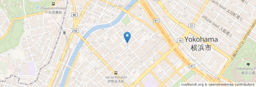 Mapa de ubicacion de 清香楼 en 일본, 가나가와현, 요코하마시, 中区.