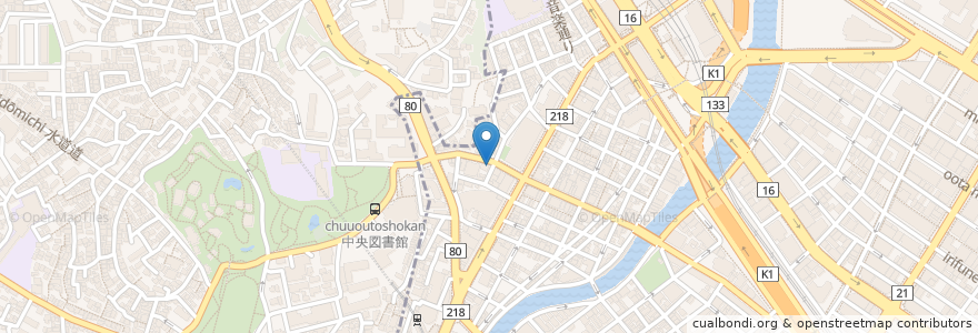 Mapa de ubicacion de 三幸苑 en Jepun, 神奈川県, 横浜市, 西区.
