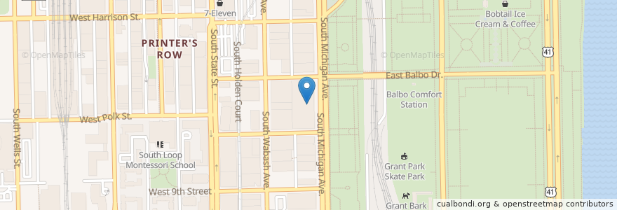 Mapa de ubicacion de Herb N’ Kitchen en United States, Illinois, Chicago.