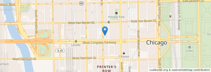 Mapa de ubicacion de HERO Coffee Bar en Amerika Syarikat, Illinois, Chicago.