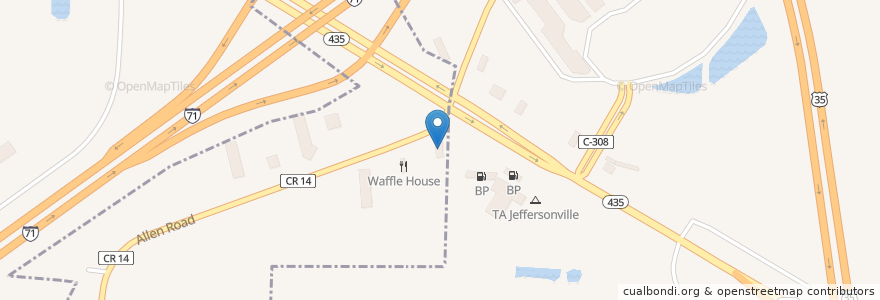 Mapa de ubicacion de Speedway en 미국, 오하이오 주, Fayette County.