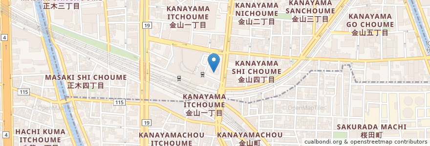 Mapa de ubicacion de 生姜ダイニングJINGER en 日本, 愛知県, 名古屋市.