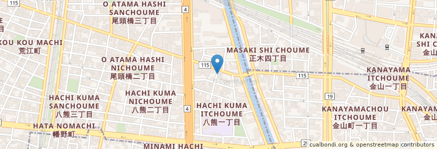 Mapa de ubicacion de 韓国家庭料理母の手 en Japan, Präfektur Aichi, 名古屋市, 中川区.