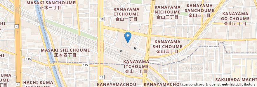 Mapa de ubicacion de どなんち en Japan, Präfektur Aichi, 名古屋市.