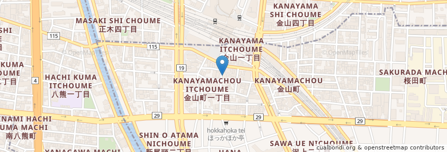 Mapa de ubicacion de Annam blue en Japon, Préfecture D'Aichi, 名古屋市, 熱田区.