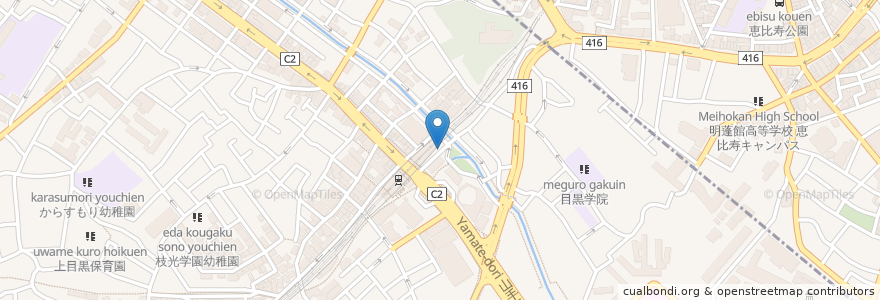 Mapa de ubicacion de Chano-ma en 日本, 东京都/東京都, 目黒区.