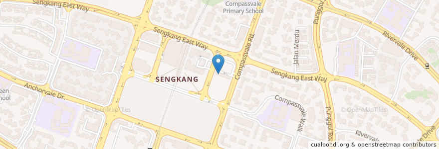 Mapa de ubicacion de NTWU Canteen en Singapura, Northeast.