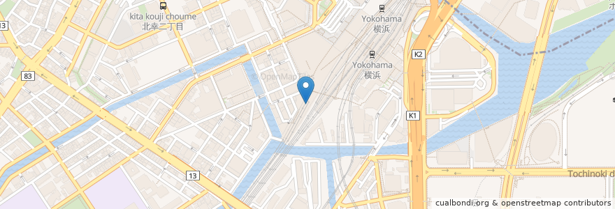 Mapa de ubicacion de 仙之助 (ジョイナス地下2階) en Japon, Préfecture De Kanagawa, 横浜市, 西区.
