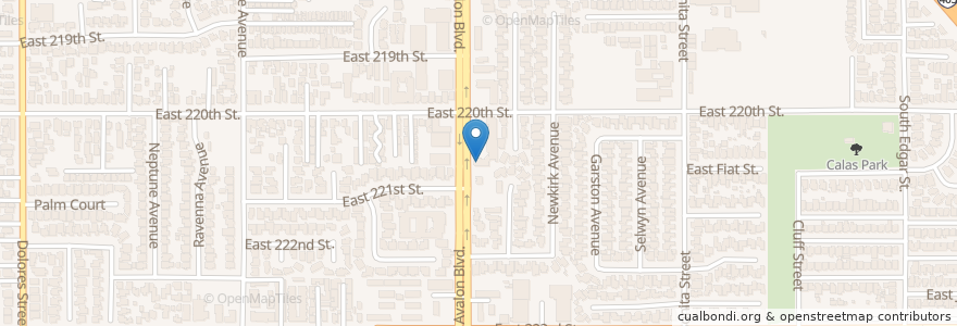 Mapa de ubicacion de Nita's Restaurant en Stati Uniti D'America, California, Los Angeles County, Carson.
