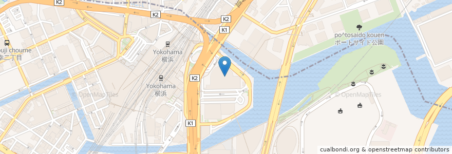 Mapa de ubicacion de たいめいけん そごう横浜店 (B2) en Japan, Kanagawa Prefecture, Yokohama, Nishi Ward, Kanagawa Ward.