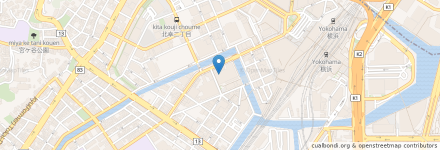 Mapa de ubicacion de PORT OF CALL 横浜ビブレ店 en Japonya, 神奈川県, 横浜市, 西区.