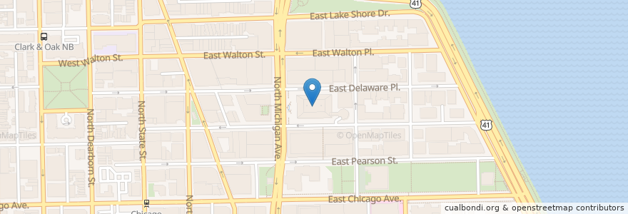 Mapa de ubicacion de The Signature Lounge en 美利坚合众国/美利堅合眾國, 伊利诺伊州 / 伊利諾州, 芝加哥.