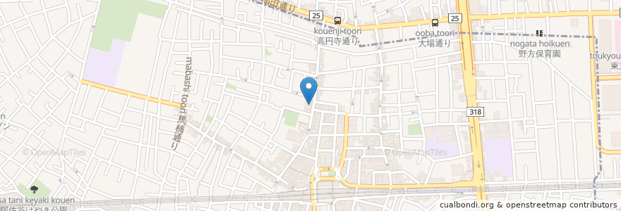 Mapa de ubicacion de 杉嶋赤正堂 en 日本, 東京都, 杉並区.