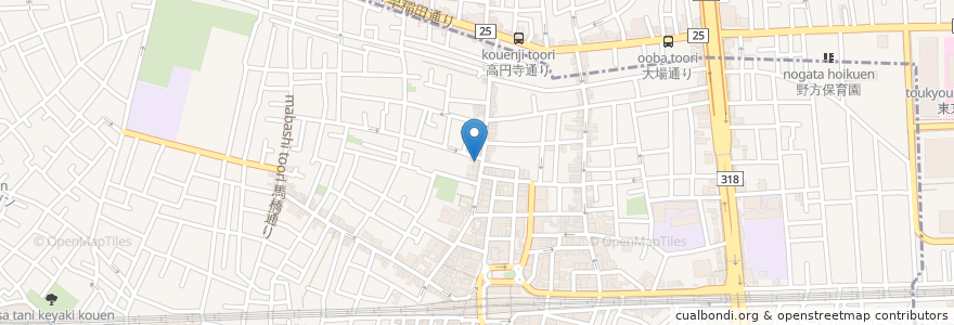 Mapa de ubicacion de センチュリー歯科医院 en Japonya, 東京都, 杉並区.