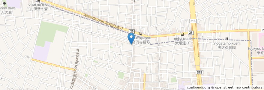 Mapa de ubicacion de タンタ en 日本, 东京都/東京都, 杉並区.