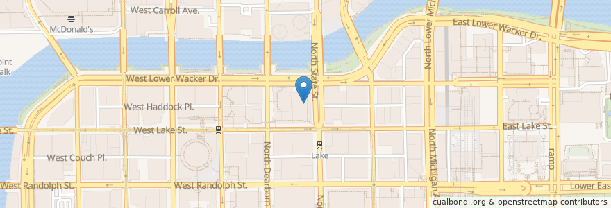 Mapa de ubicacion de Raised, an Urban Rooftop Bar en Estados Unidos Da América, Illinois, Chicago.