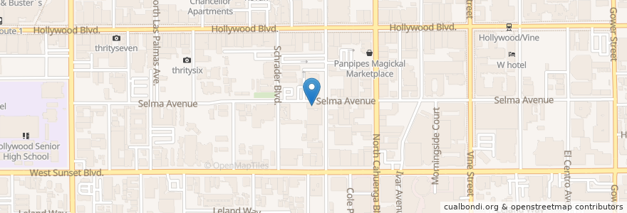 Mapa de ubicacion de Mama's rooftop en الولايات المتّحدة الأمريكيّة, كاليفورنيا, مقاطعة لوس أنجلس, لوس أنجلس.