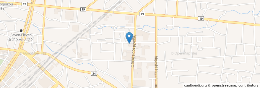 Mapa de ubicacion de 彦坂医院 en Japonya, 長野県, 長野市.