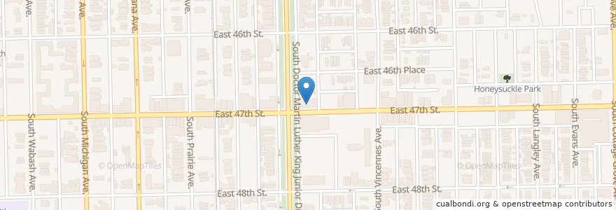Mapa de ubicacion de Spoken Word Cafe en 미국, 일리노이, 시카고.