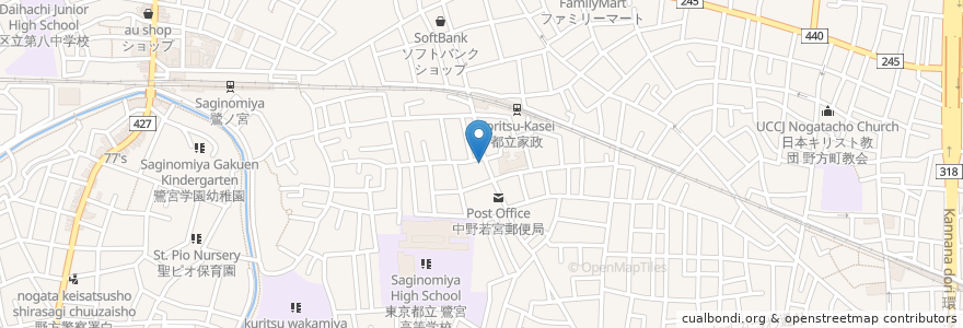 Mapa de ubicacion de BEER DINING en Japan, Tokyo, Nakano.