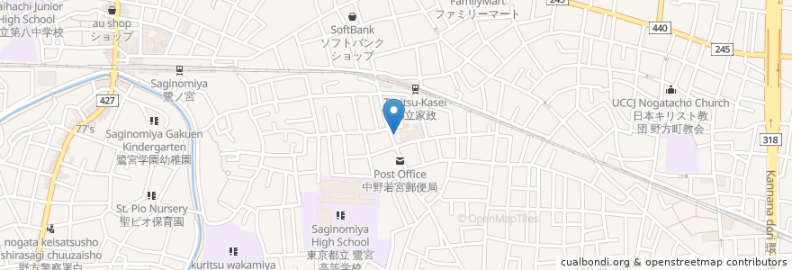 Mapa de ubicacion de コバヤシ薬局 en Japão, Tóquio, 中野区.