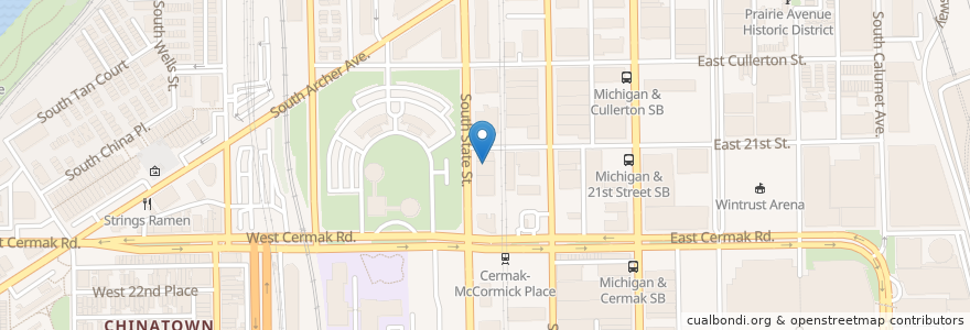 Mapa de ubicacion de Reggies Music Joint en Amerika Syarikat, Illinois, Chicago.