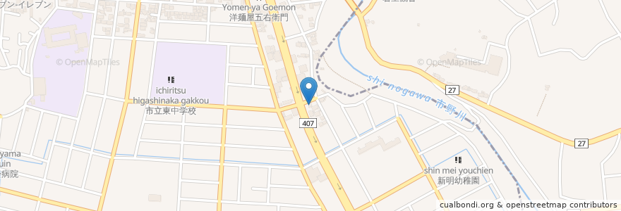 Mapa de ubicacion de オレンジ薬局 en Japão, 埼玉県, 東松山市.