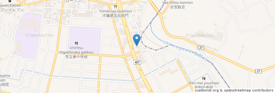 Mapa de ubicacion de 福島医院 en ژاپن, 埼玉県, 東松山市.