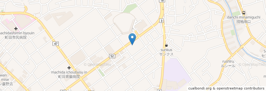 Mapa de ubicacion de 創価学会 町田文化会館 en Japón, Tokio, Machida.