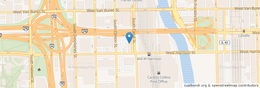 Mapa de ubicacion de Sunny’s Bar & Grill en 미국, 일리노이, 시카고.